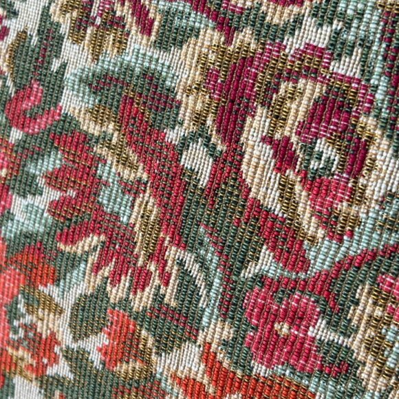 XL Vintage Handbag with Floral Motif and Bakelite frame - Picture 3 of 6